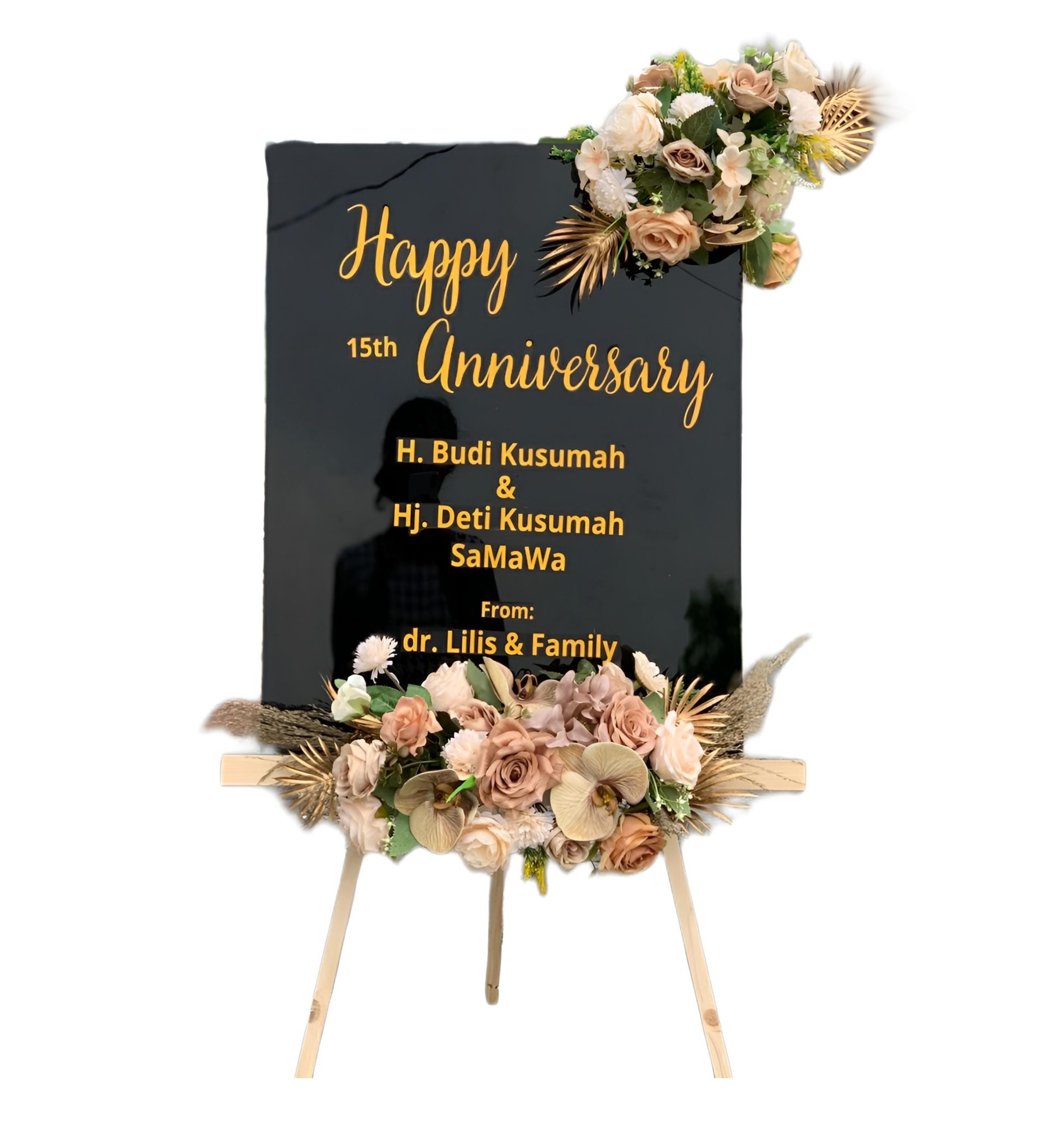 Papan Bunga Akrilik Tengah Tani